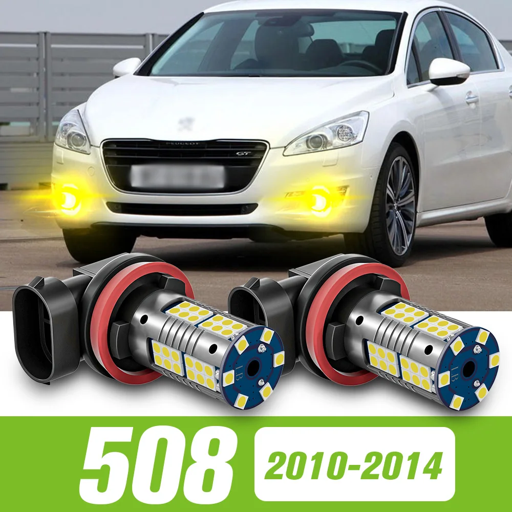 

2pcs For Peugeot 508 2010-2014 LED Fog Light 2011 2012 2013 Accessories