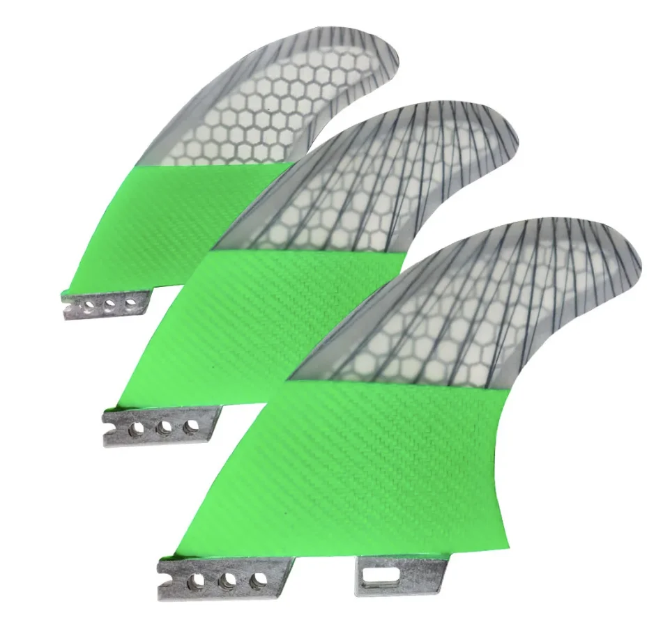 Carbon Fiberglass Honeycomb Surfboard Sup Fin Dual Label Triple Surf Set Paddle Board and Body Board