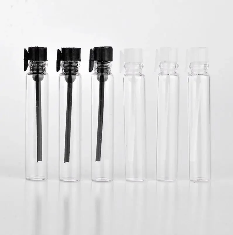 30pcs 1ml/2ml/3ml Glass Perfume Bottle sample tester Vials Small Test tube Essential oil Aromatherapy Dripping stick Container