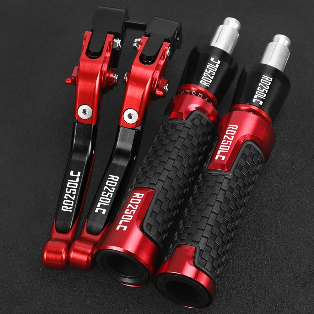 For YAMAHA RD250LC 1980 1981 1982 RD 250 LC Adjustable Brake Clutch Levers CNC Foldable Extendable Handlebar Handle Bar Grips