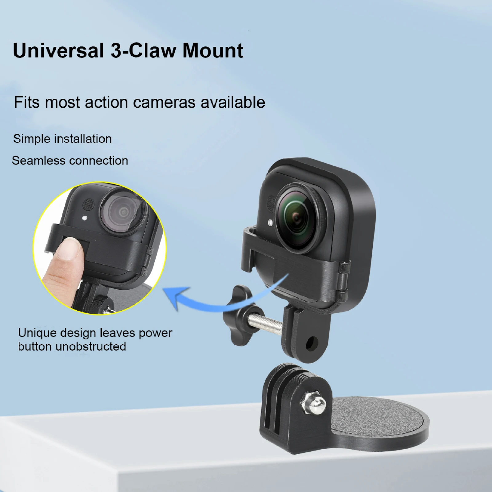 

Magnetic Backplate Base for Insta360 GO Ultra Quick-release Backplate Stand Camera Enabling Versatile Shooting Perspectives