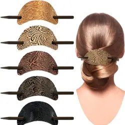 Hair Accessories Stick Hair Slide Leather Ponytail Holders Hair Barrette Hair Sticks Hair Pins Hair Tie