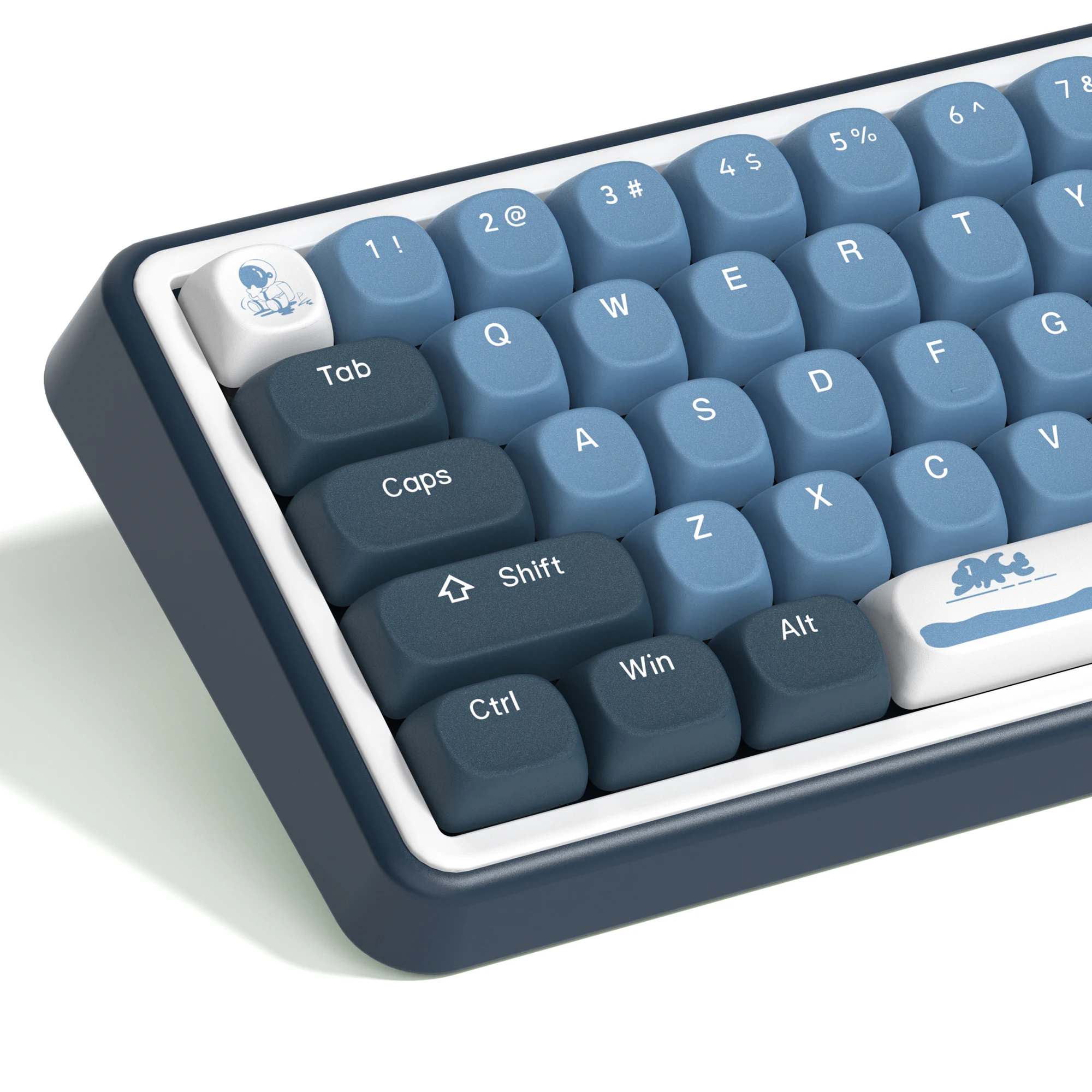

Custom Space Apollo Five Sides Dye Sublimation PBT Keycaps MOA Profile Keyboard Key caps for Cherry MX Switches Gaming Keyboard