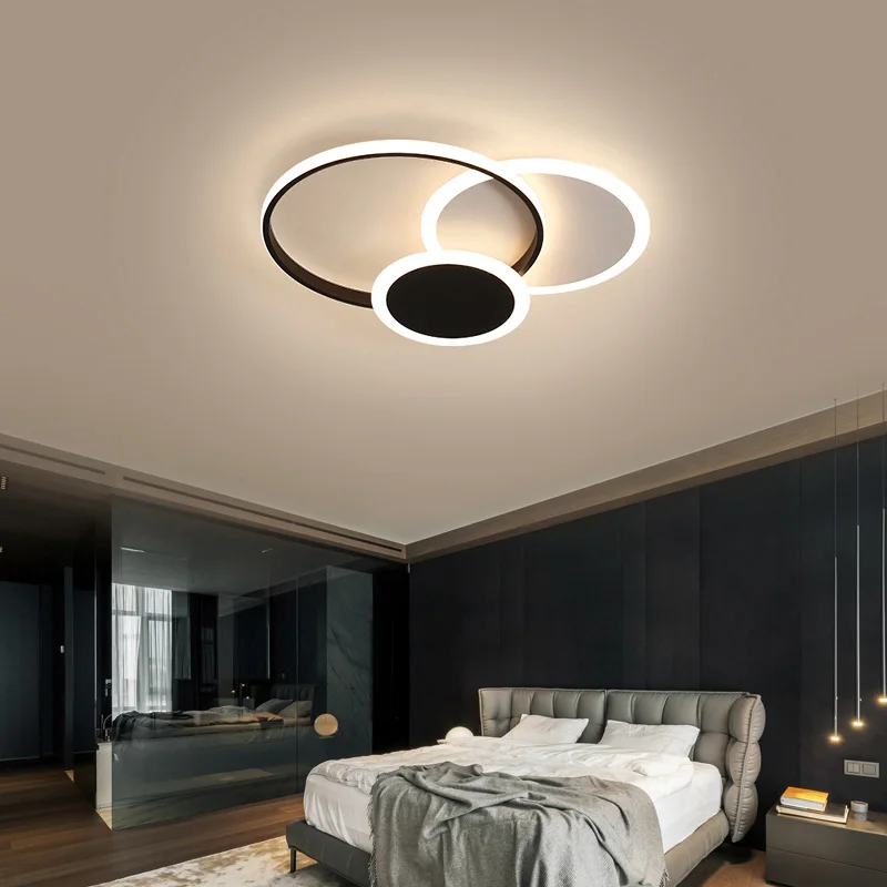 Plafoniere moderne a LED per camera da letto studio soggiorno Indoor Round Square Lighting Lamps decorazione Luminaria illuminazione per interni