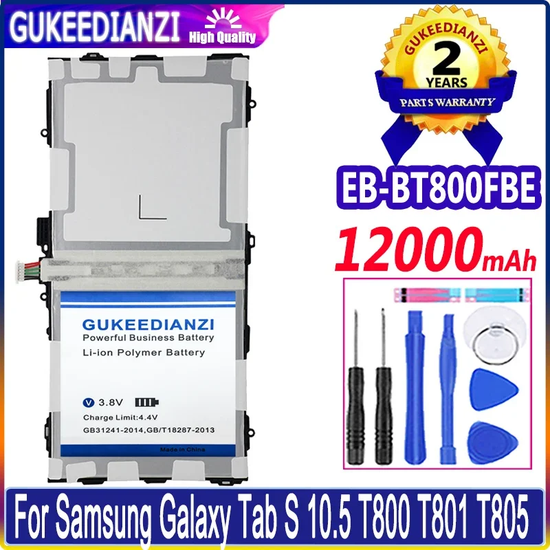 

For SAMSUNG Tablet EB-BT800FBE Battery For Samsung Galaxy Tab S 10.5 SM-T805C/T800/T801/T805/T807 Batterie Li-polym Bateria