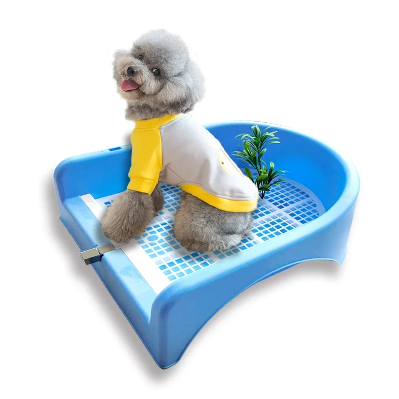 Dog toilet automatic flushing straight drain sewer cleaning small dog teddy toilet potty urinal dog cat toilet