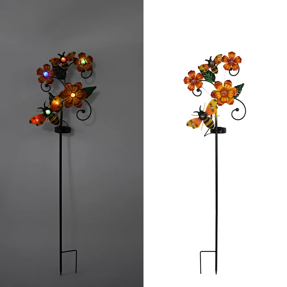

Decorative Solar Lamp Outdoor Solar Insect Stake Lights Outdoor Waterproof Garden Stakes for Pathway Lawn Mothers Day Mom Gifts