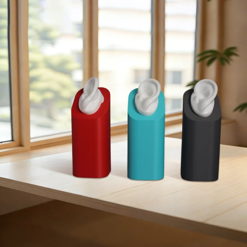 

Hearing Aid Display Stand Silicone Ear Model for Hearing Aids IEM Jewelry Exhibition Demonstration