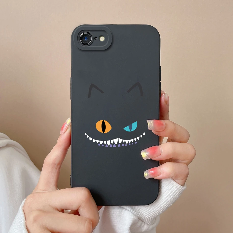For iPhone 7 8 Plus Phone Case For iPhone SE Love Heart Back Cover For iPhone7 7+ iPhone8 8+ Funda Liquid Silicone Soft Bumper