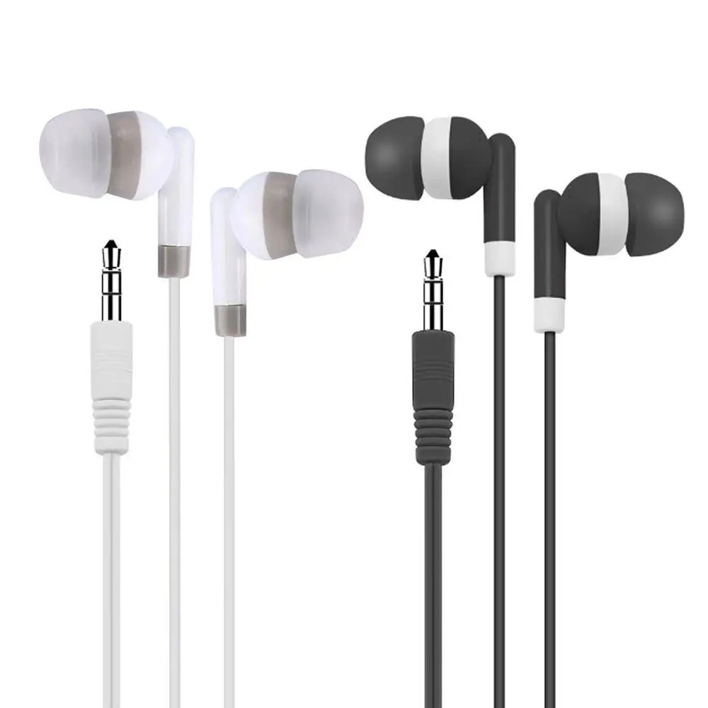 3.5mm Stereo Earphones Headset With Volume Control Wired Headphones In Ear High Definition Deep Bass Dropshipping No Mic