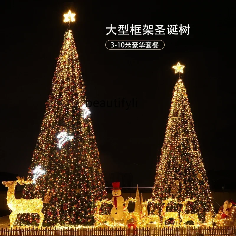 

Large Christmas tree 4/5/6 meters outdoor luminous frame tree set Christmas decoration C56