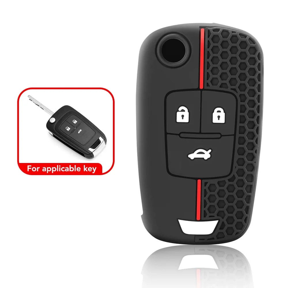 Silicone Car Key Case Protection for Chevrolet Cruze Aveo Trax Sail Malibu Captiva Opel Vauxhall Astra J Corsa Insignia Mokka