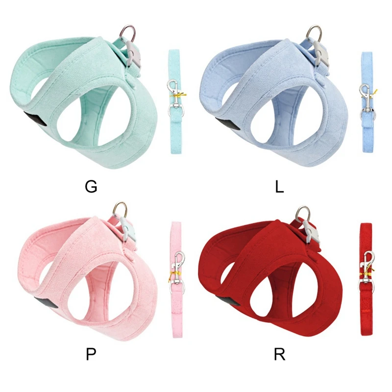 Cat Dog Vest Harness Leash Breathable Pet Chest Straps For Puppy Kitten Chihuahua Harness Collar For Small Dogs Cats Leash Leads