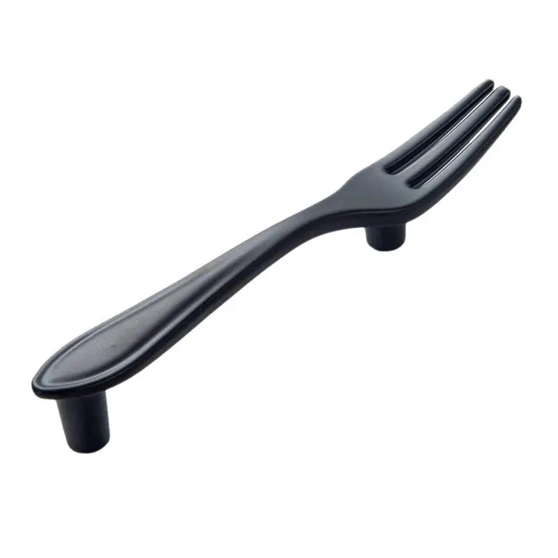 Door Handle 3-Handle Kitchen Handle - Black