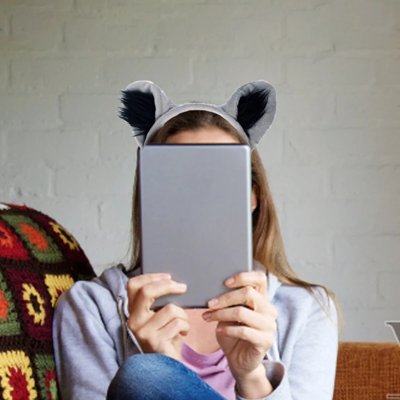 Wasbeer kostuum set Halloween kostuum cosplay partij rekwisieten wasbeer oren hoofdband staart oogmasker voor kinderen DXAA