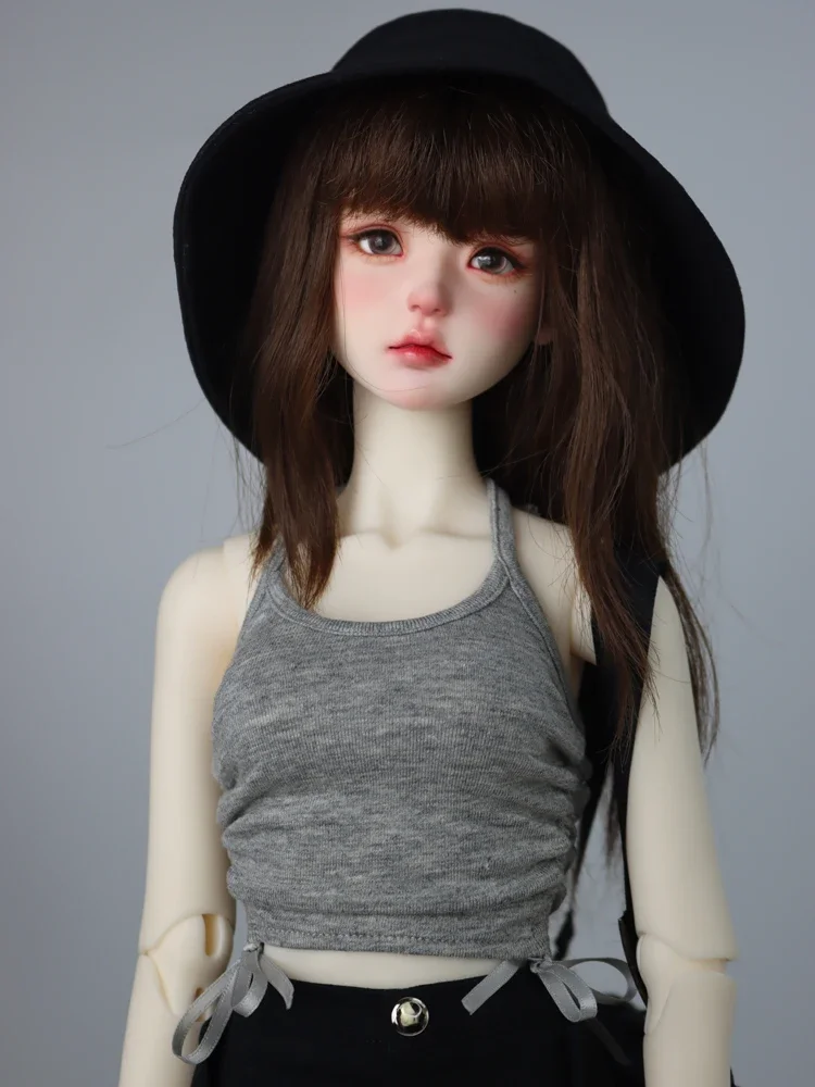 （Customize 30 Days）  1/4 1/3 girl BJD Doll clothes Drawstring neck vest 1pcs