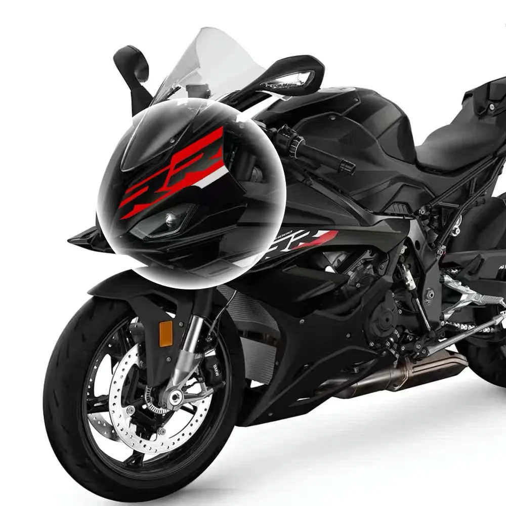 Untuk BMW S1000RR 2019 2020 2021 2022 2023 2024 Stiker Kepala Lambang RR Stiker Bagian Atas Trim Sepeda Motor