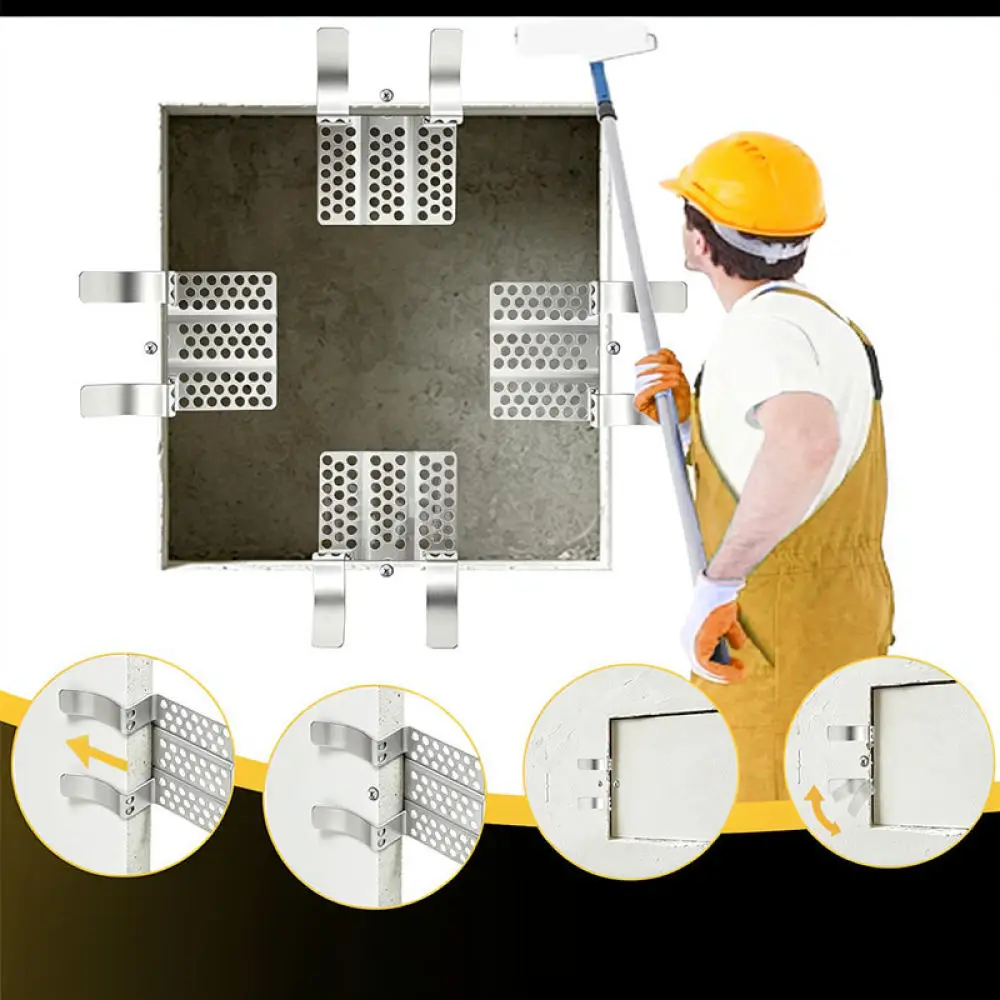 Plasterboard Fixing Clamp Tool For For QH Steel Wall Repairing Clip Patching Accessory Home Improvement Hardware Kit