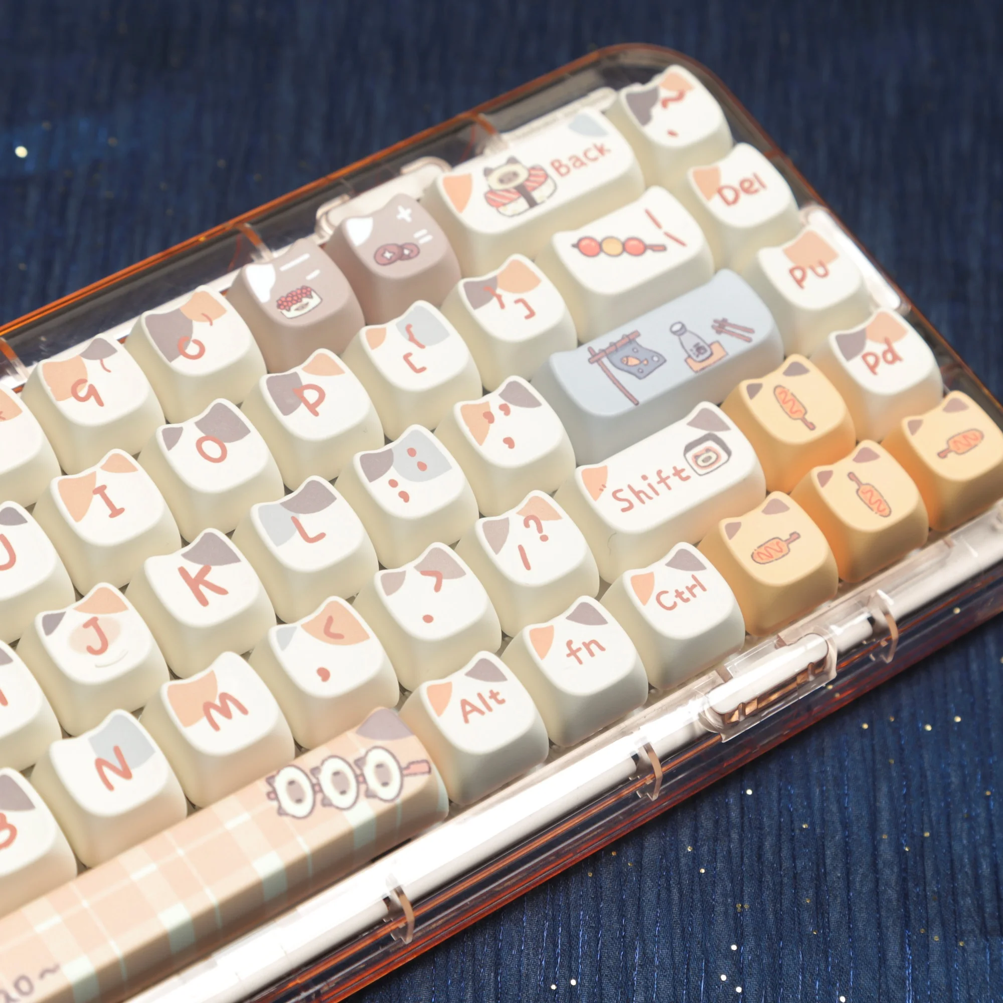 メカニカルキーボードのキーキャップ,カスタムキー,海,塩,寿司,pbt,染料サブ,アニメーション,61, 67, 82, 87, 98, 104, 108