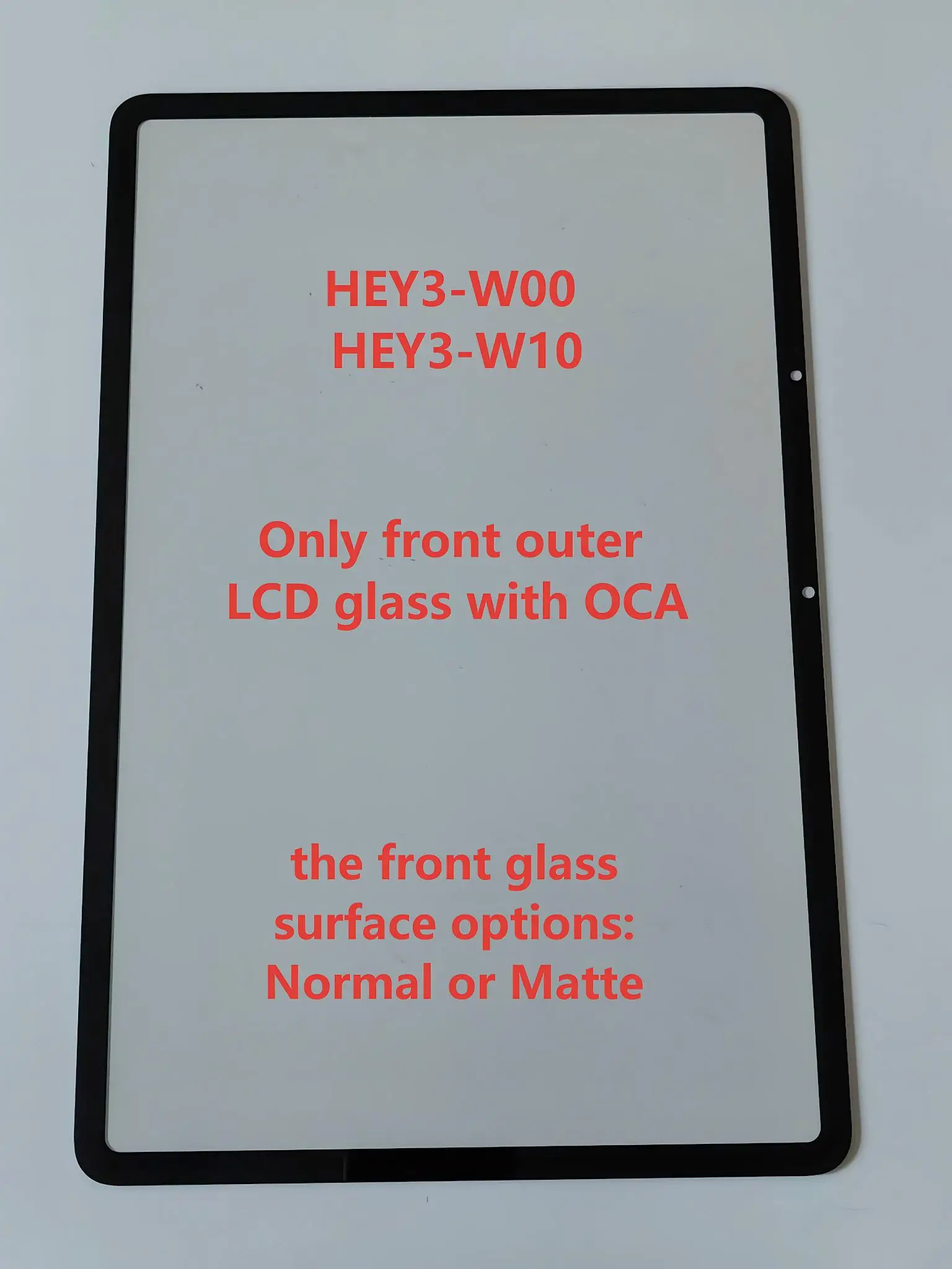 AAA For Huawei Honor Pad 10 HEY3-W00 HEY3-W10 Touch Screen Panel Tablet Front Outer LCD Glass Lens With OCA