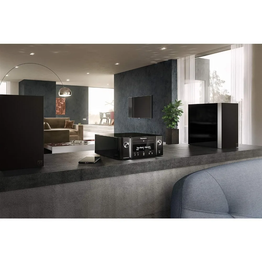 

Сетевой CD-приемник с Wi-Fi Bluetooth AirPlay 2 HEOS AM FM-тюнер CD-плеер Потоковая передача Совместимость с Alexa Черный