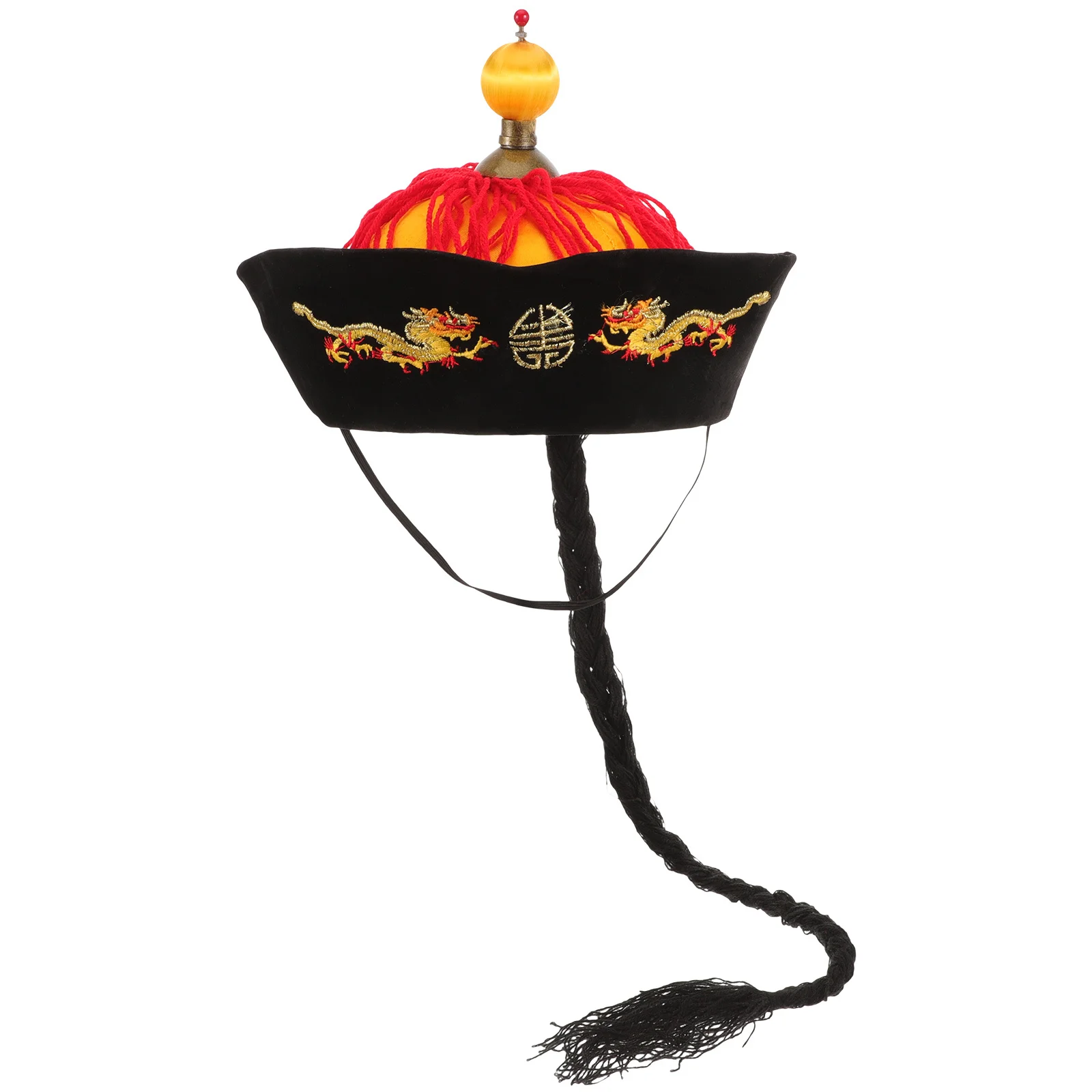 

Восточная императорская шляпа для косплея, плетеная вечерние шляпа в традиционном стиле, реквизит для карнавального костюма, головной убор в китайском стиле