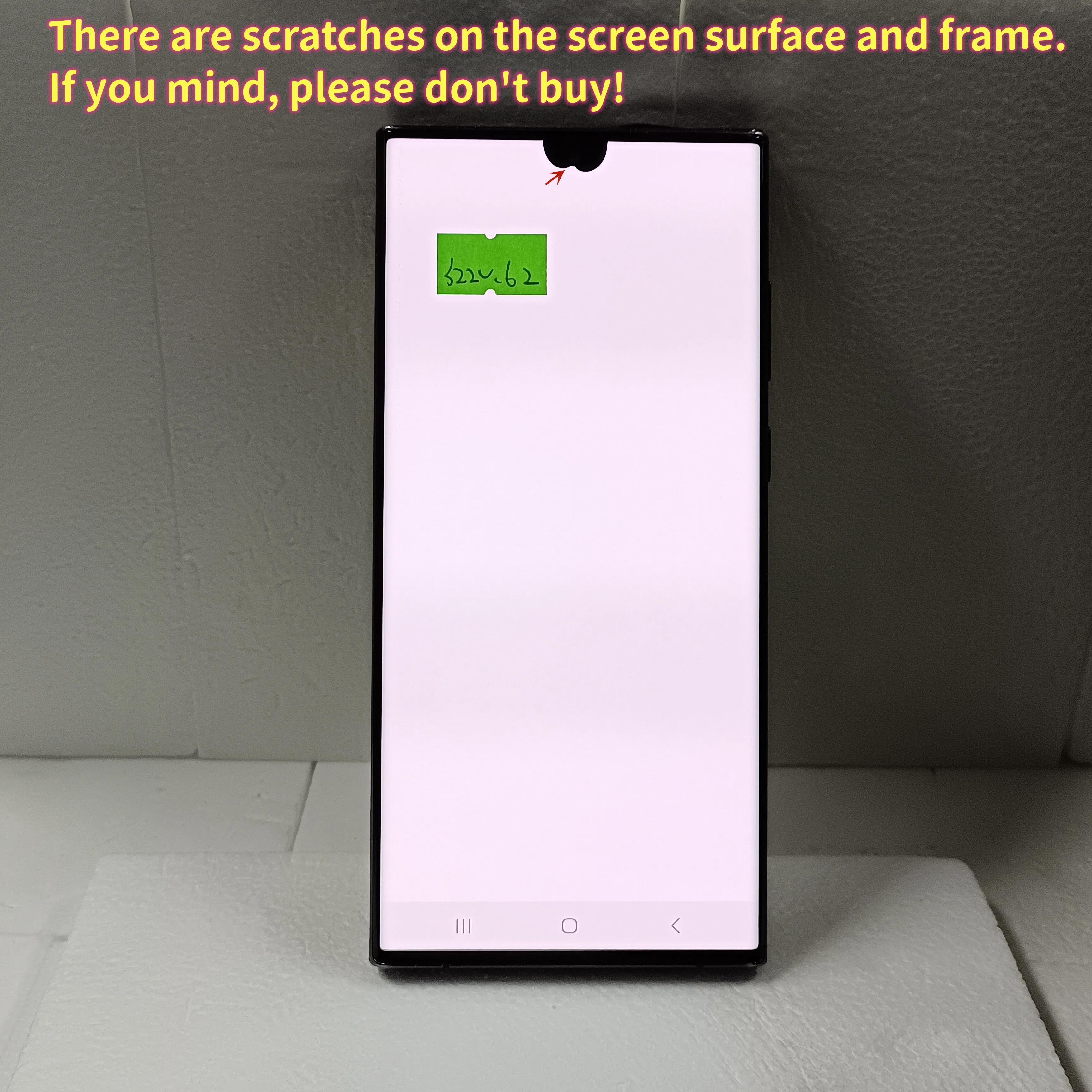 100% Test AMOLED Display For S22 Ultra LCD Touch Screen Digitizer For Samsung Galaxy S22Ultra 5G LCD S908 S908U With Defects