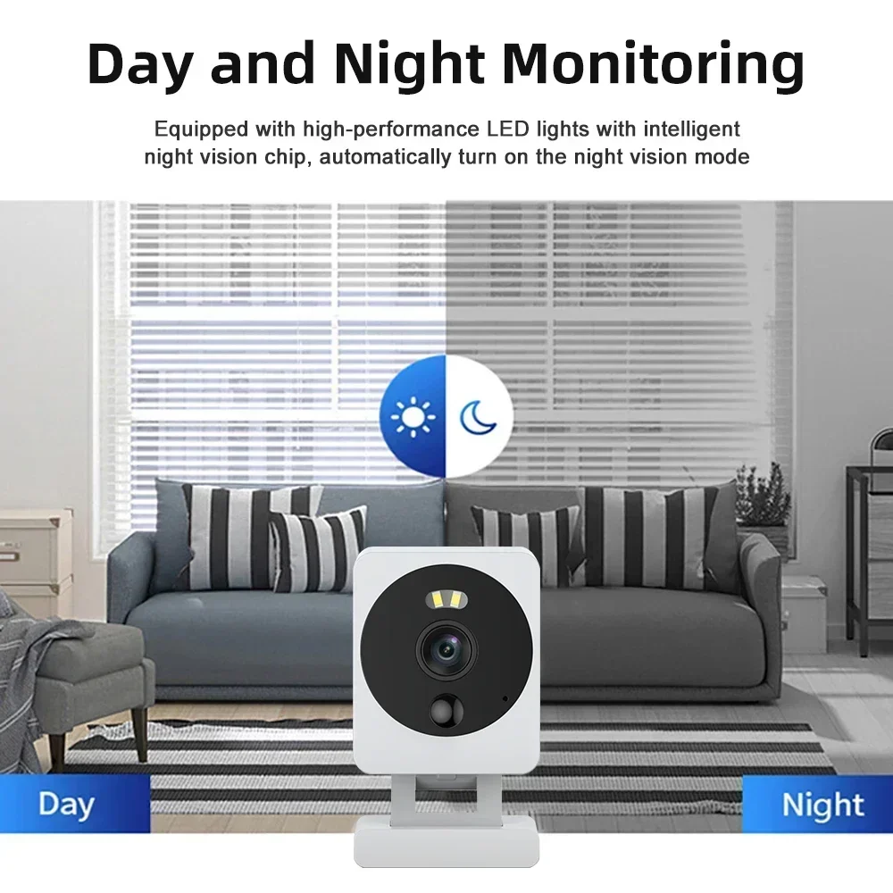5MP HD Wifi Camera Indoor Mini Surveillance Camera For Baby Monitor Pet Video Record 2 Ways Audio Security Camera Tuya APP
