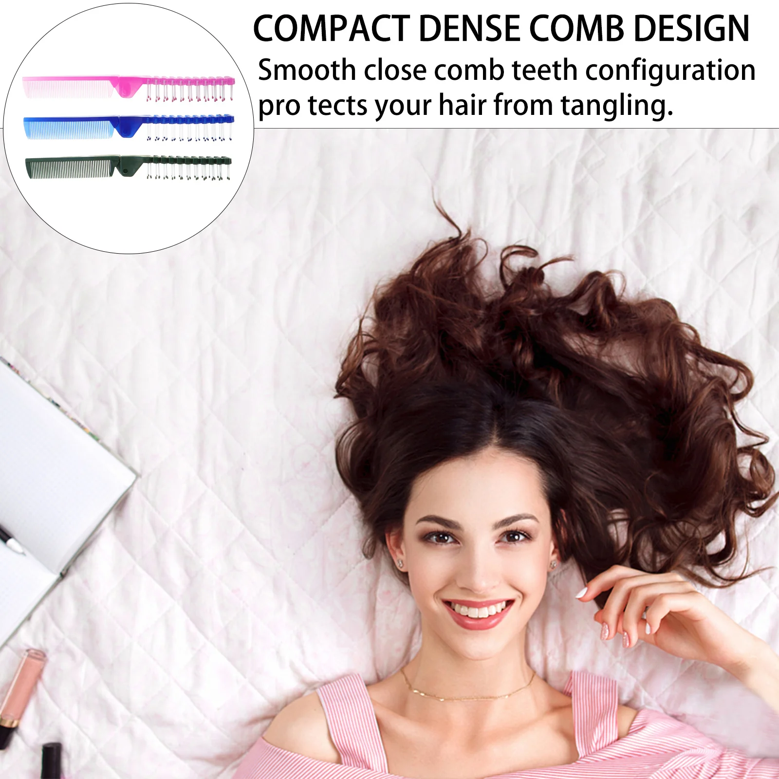 

12Pcs Foldable Hair Combs Portable Anti-Static Travel Comb Mini Plastic Salon Hair Care Tools Compact Design Haircut Comb