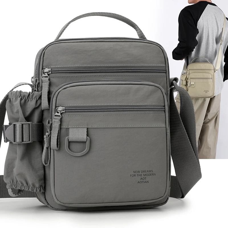 

Men's Shoulder Bag - Large Capacity, Minimalist Nylon, Lightweight Unisex Casual Crossbody Bag Adjustable Shoulder Strap