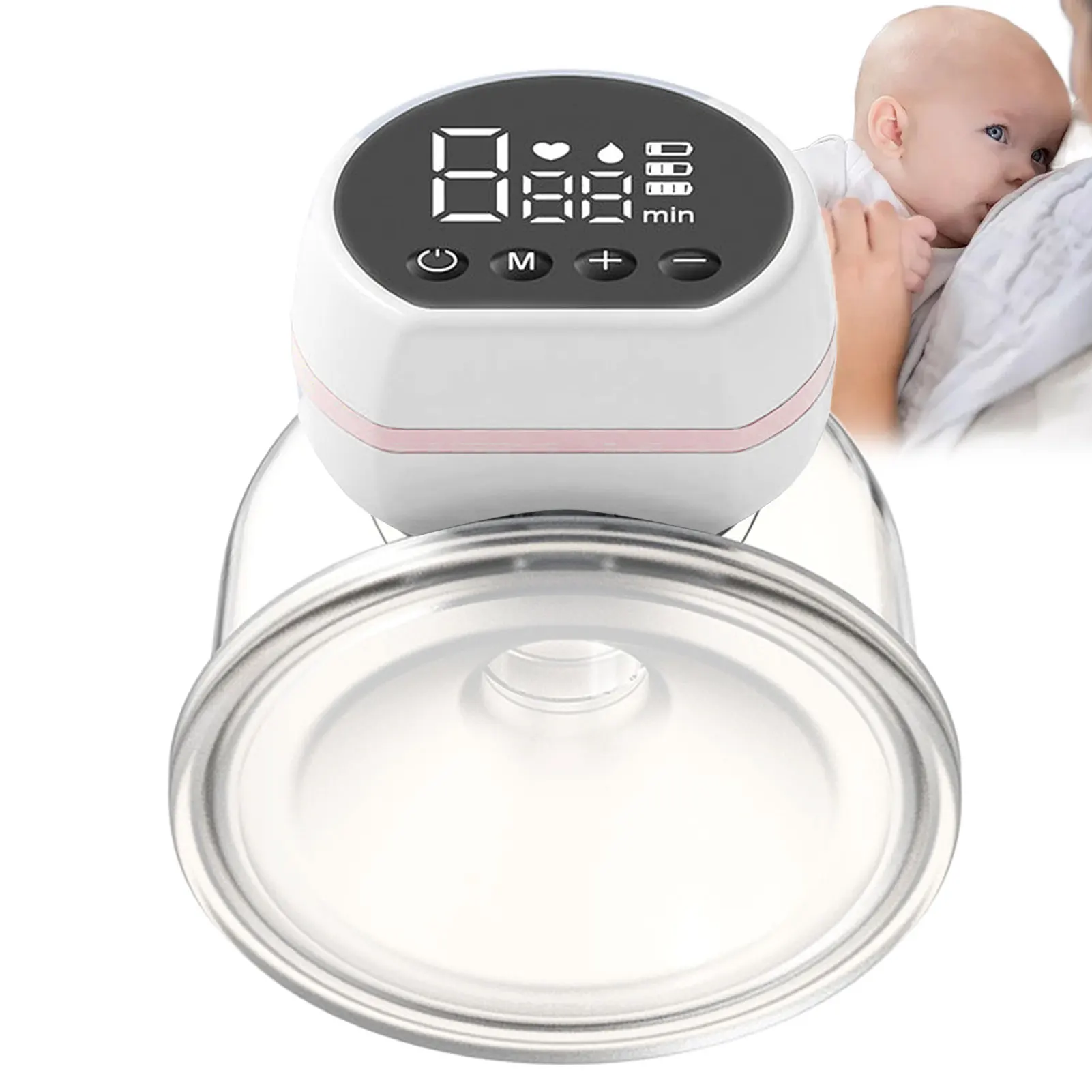 Electric Breast Pumps USB Rechargeable BPA Free Powerful Intelligent Baby Breast Feeding Milk Suckers