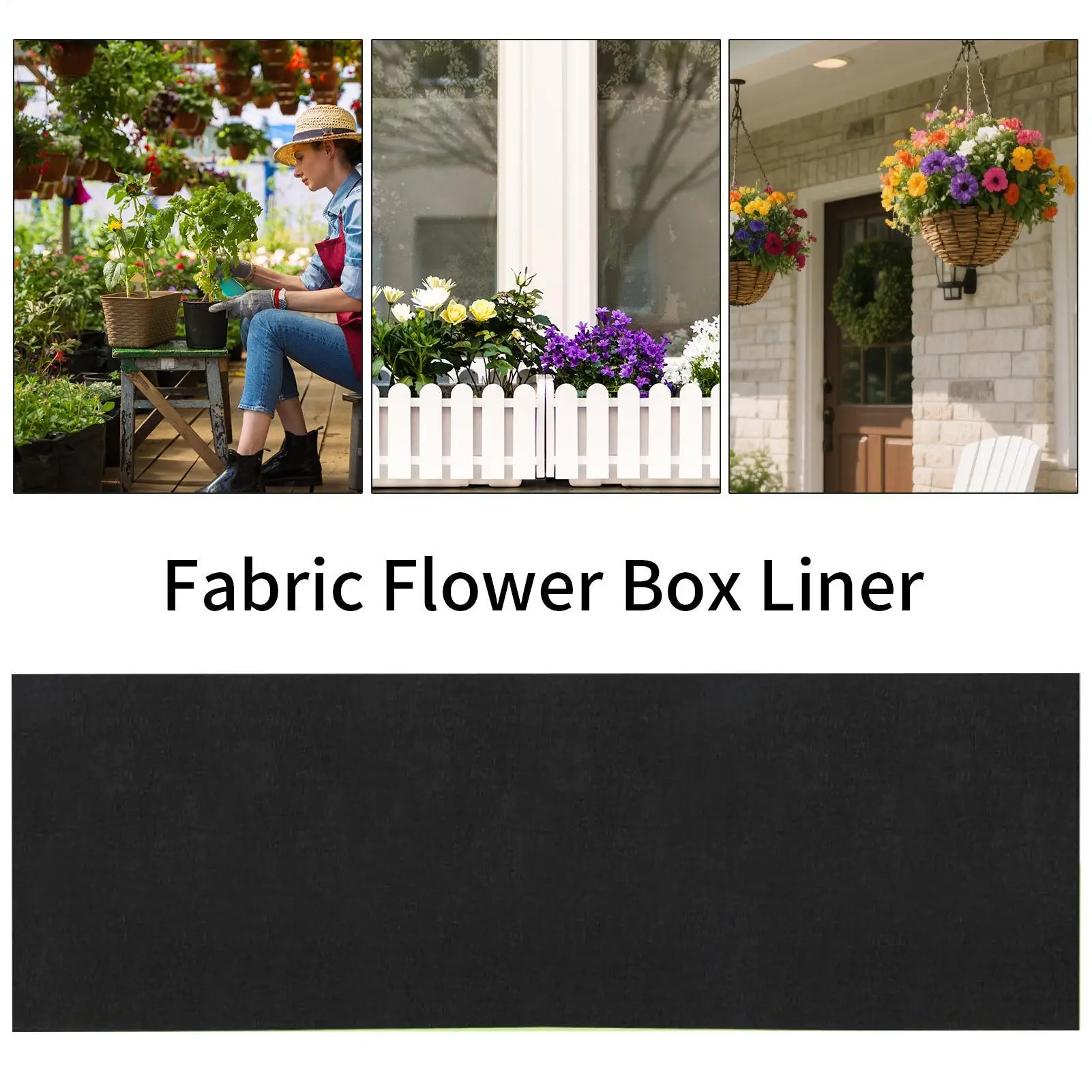 

Подкладка для коробки для цветов, нетканая ткань, вкладыш для корзины, удержание влаги, дышащие листы для цветов, замена для балконного забора, патио