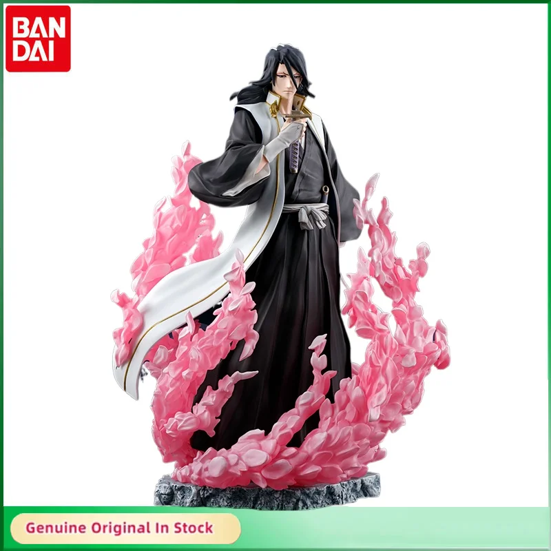 

Bandai Original Figuarts Zero BLEACH Kuchiki Byakuya Millennium Blood War Action Figure Desktop Ornaments Cartoon Figures Model