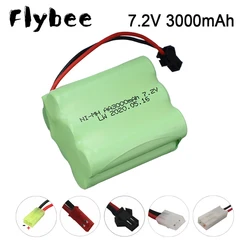 7.2 V 3000mah batteria ricaricabile ni-mh AA per telecomando elettrico barca giocattolo auto camion 7.2 V 2400 mah aa nimh batteria