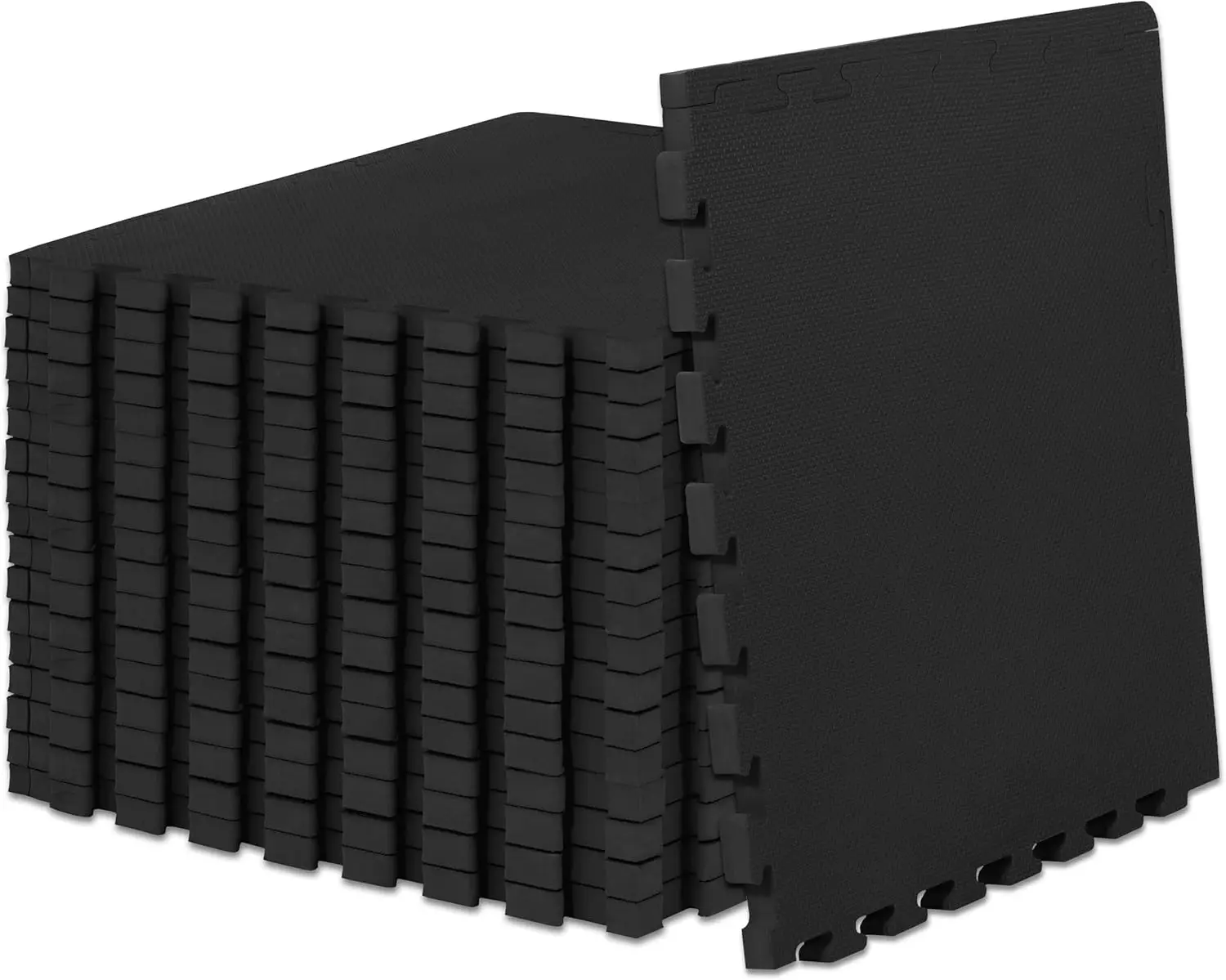 

Очень толстые 1-дюймовые блокирующие коврики из пенопласта EVA, защитный пол для домашнего тренажерного зала, черные, 3 шт. в упаковке