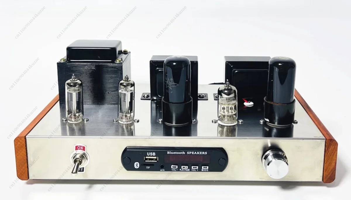 Finished Shuguang 6P6P Tube Amplifier Kit, Dual 6Z4 Rectifier Vacuum Tube Stereo Amp for Warm Vocal Audio Playback