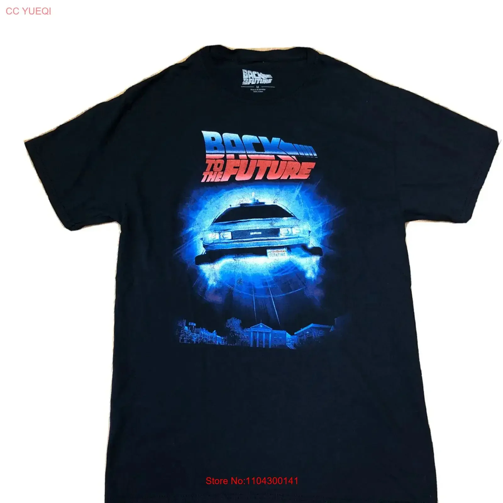 back to the future t shirt Size M Black Barely Worn vintage Washed designer clothes Stylish Comfortable Top For Everyday Wear