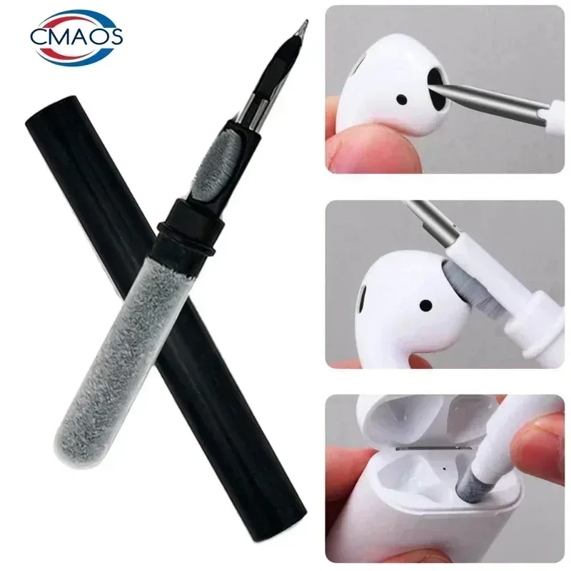 Dual Head Cleaner Sets for Bluetooth Earphone Airpods Pro 1 2 3 Earbuds Case Cleaning Kit Pen Brush for Airdots Samsung Xiaomi