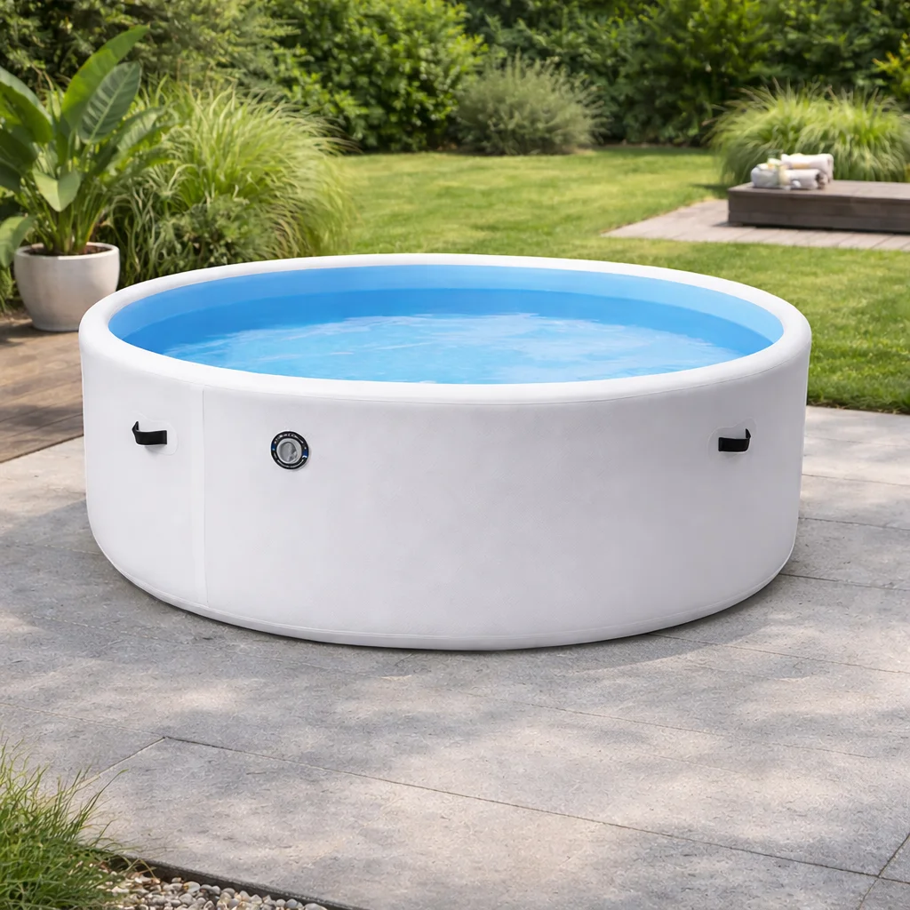 Factory Direct Round Children's Pool China Drop Stitch Inflatable Spa Swimming Pool Made of Durable PVC Material