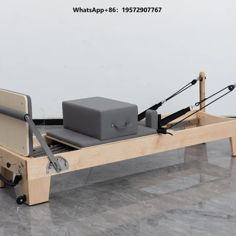 Wholesale Portable Maple Pilates Reformer Bed Eco-Friendly Durable Multifunction Yoga & Pilates Studio Training Equipment