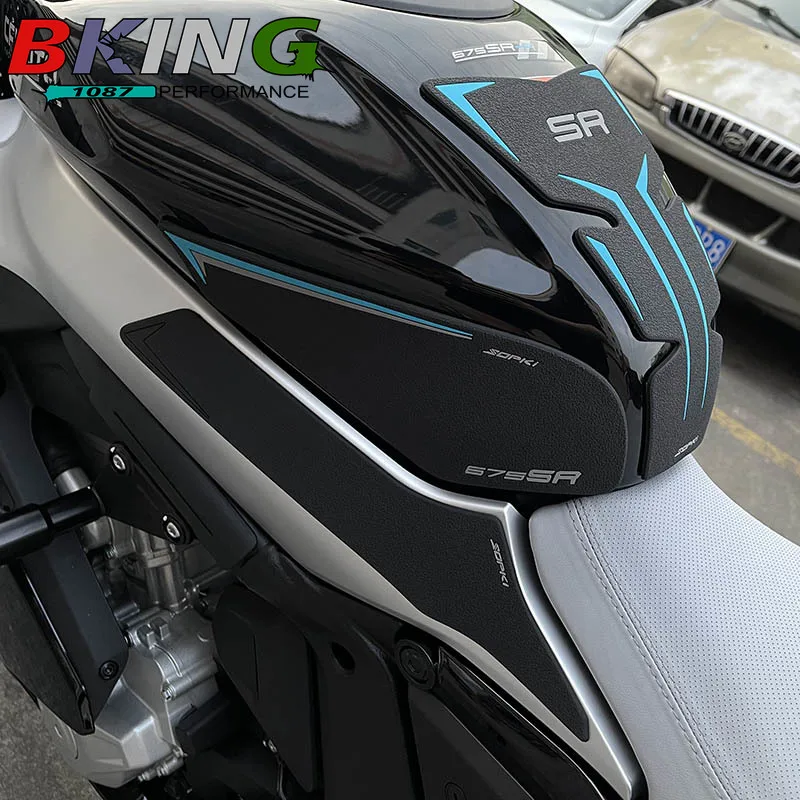 FOR CFMOTO SR675 675SR 675 SR 675SR-R 2025+ Motorcycle 3M Anti Slip Tank Pad Stickers Pad Side Gas Knee Grip Protector Decal