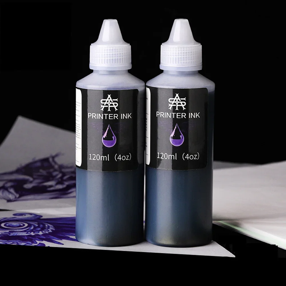 Tattoo Stencil Printer Ink 120ML For Inkjet Printer Stencil Machines A4 Transfer Tracing Paper Art Painting Tattoo Accessories