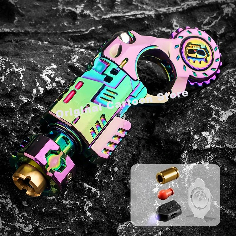 

Original Trendy Toys EDC Throw The Shell Toy Can Be Launched Mini Metal Black Science and Technology Decompression Toy