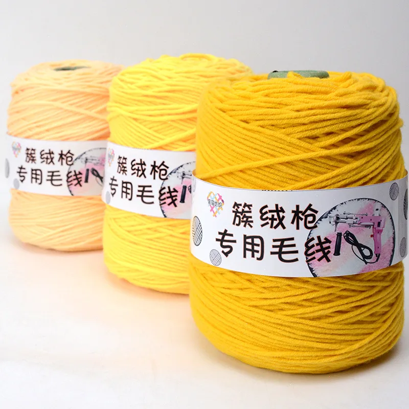 Hand-woven Carpet Blanket Acrylic Yarn, Baota Line Crochet Yarn, Big Twist Tubular Yarn, 8 Strand, 400g Ball, 1Pc