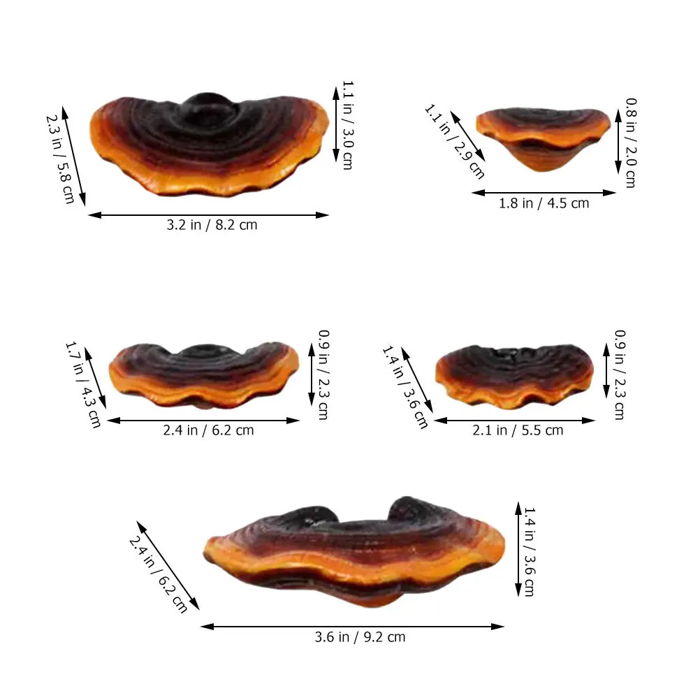 

1Set Small Resin Mushroom Decorations Exquisite Craftsmanship Micro Landscape DIY Tree Decor Create Funny Look