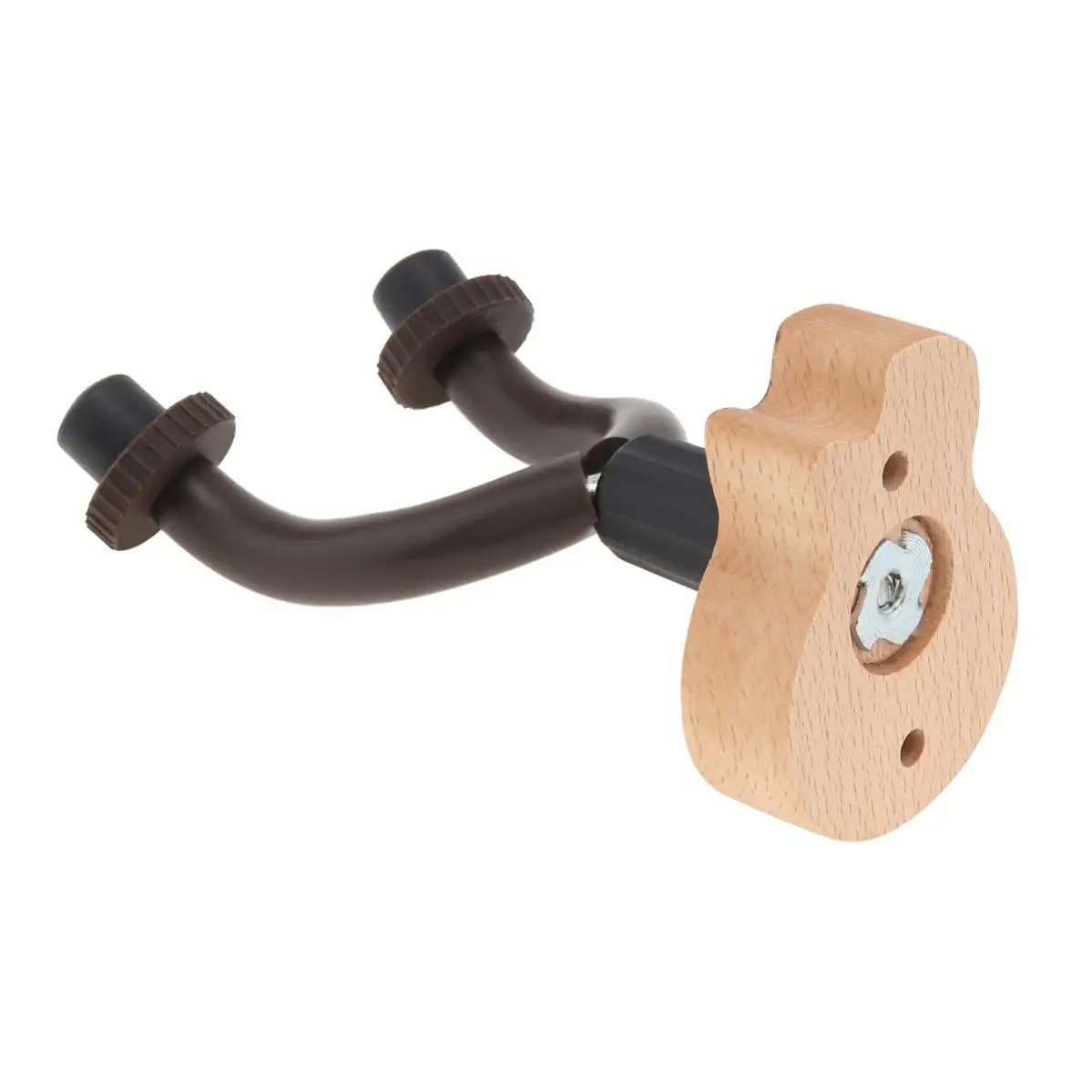 Guitar Hanger Hook Holder Wall Mount with Wood Guitar Shape Base for Guitar Bass String Instrument Accessories