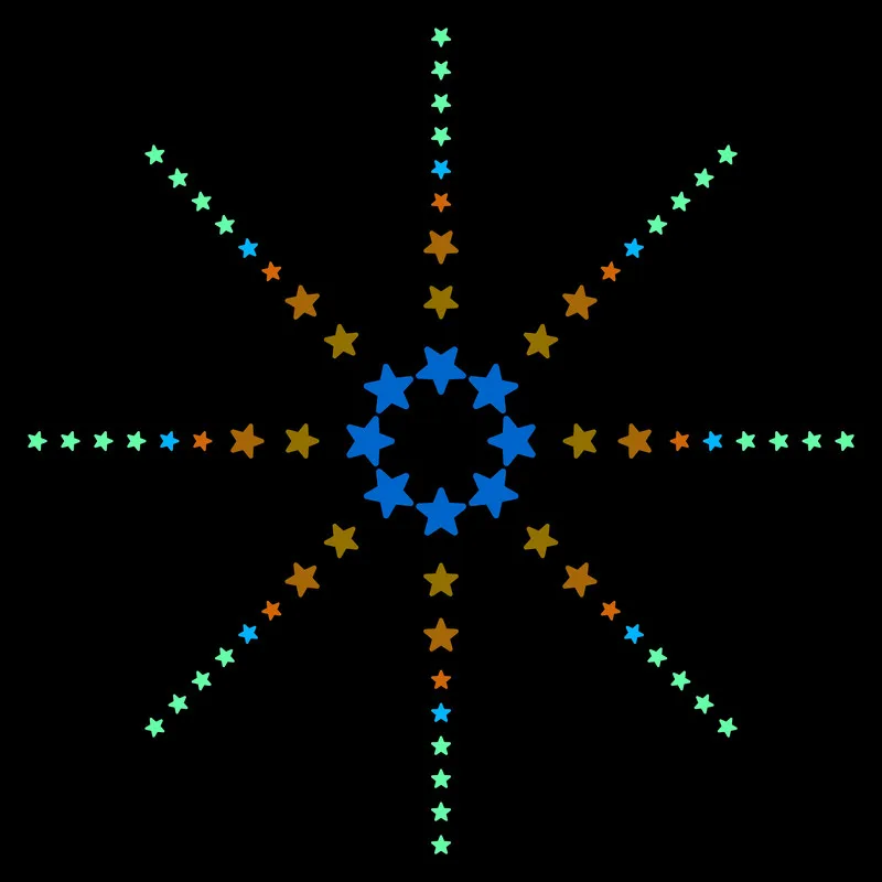 100pcs Glow in the Dark Stars Stickers for Kids Room Wall Ceiling Decor Scrapbook Telephone Switch Button Phone Car Star Sticker image 3