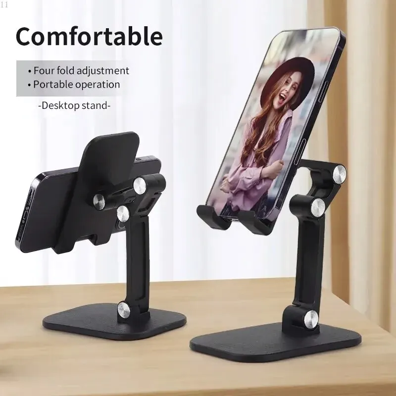 Desktop Phone Holder Can Be Freely Raised And Lowered, Adjustable In Height, Foldable, Portable Tablet For Live Streaming