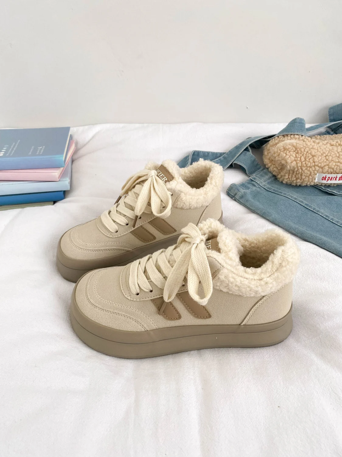 

Женские зимние ботинки из хлопка с флисовой подкладкой, теплые, модные, универсальные, для снега, для холодной зимы на северо-востоке