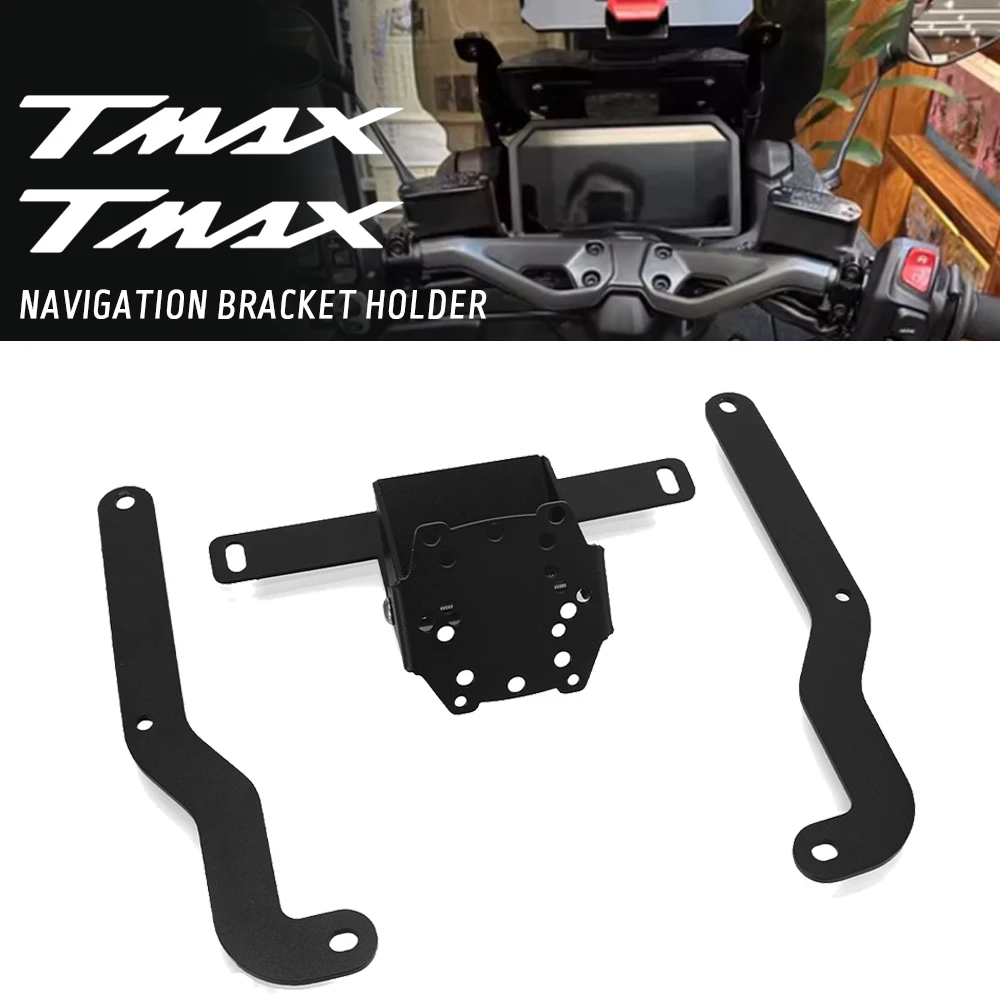 

2025 FOR Yamaha Tmax560 T-MAX 560 2022 2023 2024 Windscreen Navigation Bracket USB charger mobile phone mount Holder Motorcycle